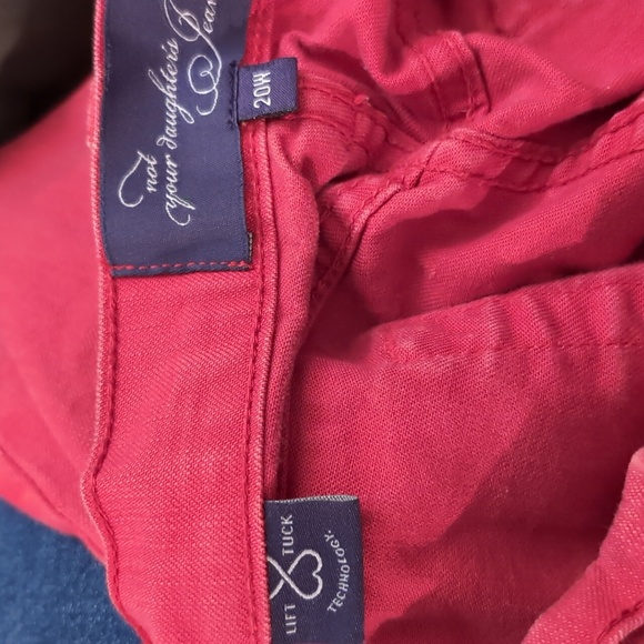 NYDJ Red Cropped Jeans, 20W - Picture 2 of 2